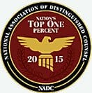 National Association of Distinguished Counsel | Nation's Top One Percent 2015