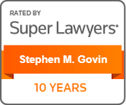 !0 Years Milestone badge for Stephen M. Govin Rated by Super Lawyers